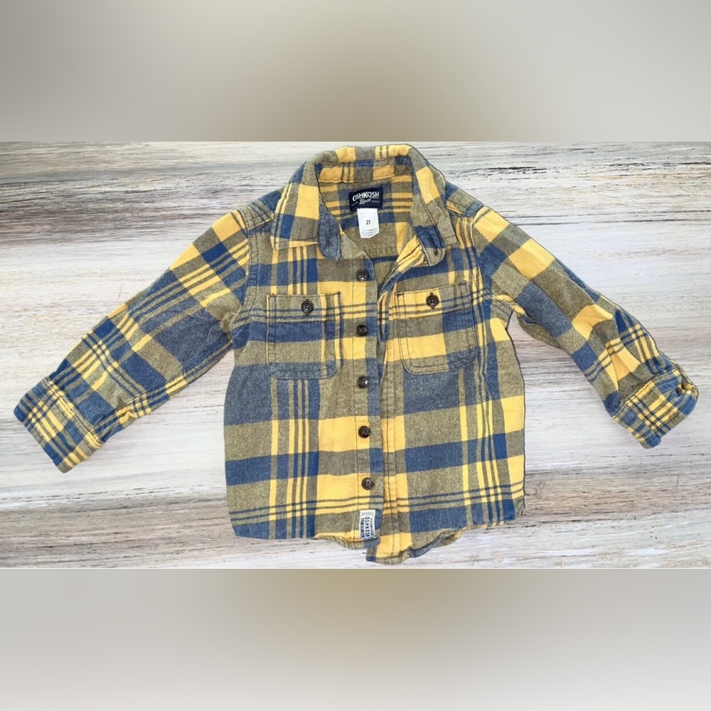 Flannel button down shirt, 2T
